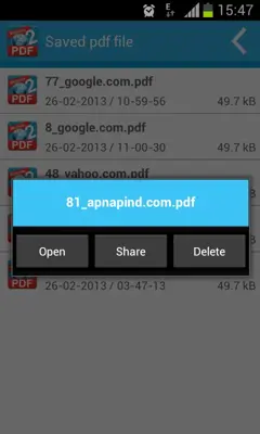 Website To PDF android App screenshot 0