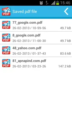 Website To PDF android App screenshot 2