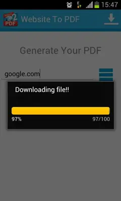 Website To PDF android App screenshot 6